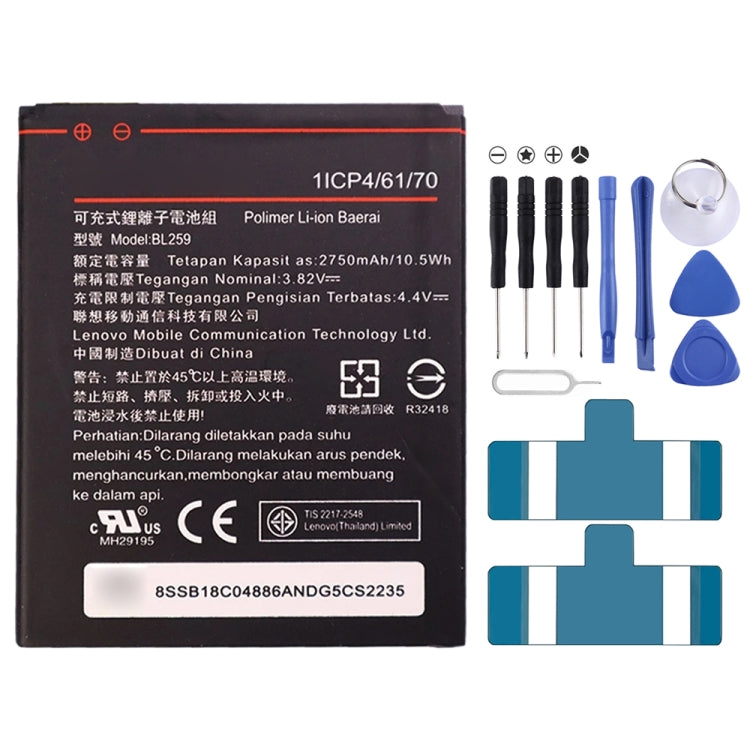 Original BL259 2750mAh Lithium Polymer Battery for Lenovo Vibe K5 Plus / Vibe K5 A6020, For Lenovo Vibe K5 Plus Original BL259 2750mAh Lithium Polymer Battery for Lenovo Vibe K5 Plus / Vibe K5 A6020, For Lenovo Vibe K5 Plus